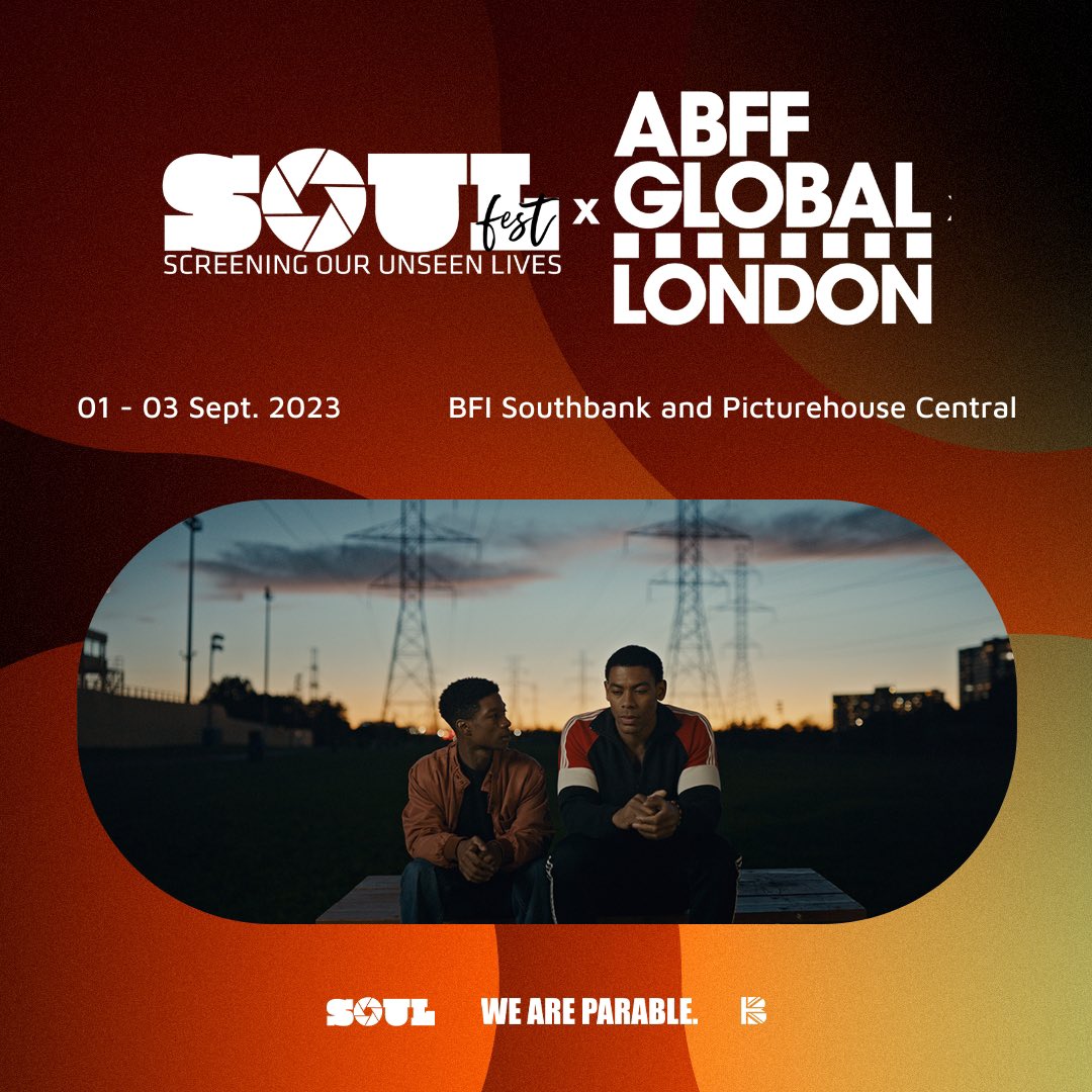 It’s nearly time for #SOULFest brought to you, once again by @weareparable @BritBlacklist @SOULFILMUK and @ABFF Tickets are available now check soulfilmfest.co.uk for full details.