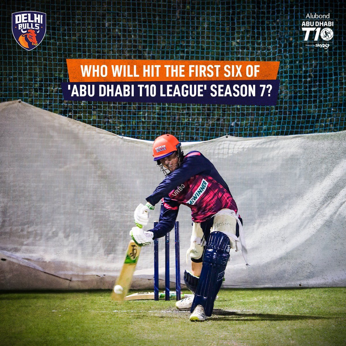 Bulls_T10's tweet photo. When it comes to hitting long and difficult shots, our boys have all our trust 😎🔥
#DelhiBulls #FirstSix #T10league #Cricket #Abudhabi https://t.co/5Kfgbd8x0p