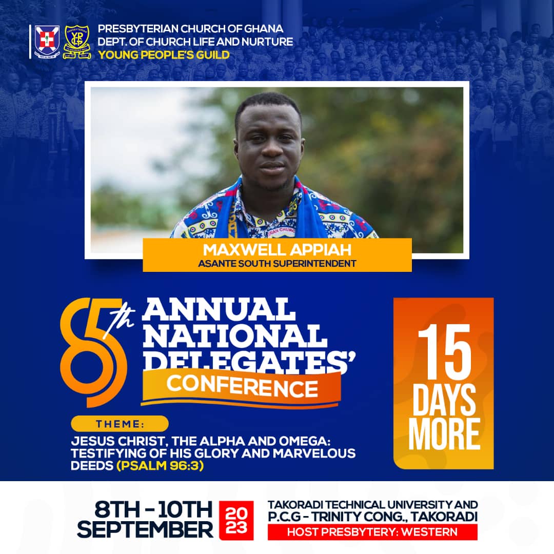 W_PresbyteryYpg's tweet image. COUNTDOWN⌛⌛⌛

We are 15 days away from our 85th #ANDC. 

Kindly remember to say a prayer for a successful conference.

#westernpresbyteryypg
#ANDC 
#ServiceAllTheWay 
#ToKnowHisWillAndToDoIt