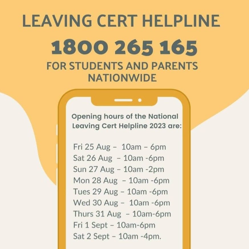 Very best of luck to #leavingcert2023 students receiving results today. There are multiple ways to achieve your dreams &amp; hard work wins every time. Anyone seeking guidance or support to plan your next steps check out the helpline. Special shout out to Foróige Members.
