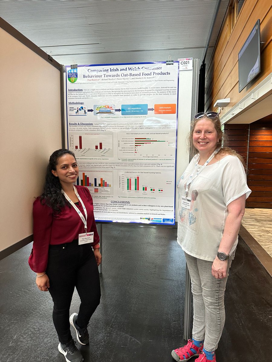 <a href="/AmaliaScannell/">amalia scannell</a> and <a href="/PujaRauniyar1/">Puja Rauniyar</a> of <a href="/OatsHealthy/">Healthy Oats</a> team at the #Pangborn2023 Sensory Science Symposium, Nantes, France. <a href="/doohancropslab/">Doohancropslab</a> <a href="/HowarthOats/">Catherine</a> <a href="/Atikur1208/">Dr. Atikur Rahman</a> <a href="/bracken_rich/">Richard Bracken</a> <a href="/CathalMc1993/">Cathal Mc Cabe</a> <a href="/FeechanA/">angela feechan</a> <a href="/andrea/">Andrea Schwandt-Arbogast</a> @IrelandWales <a href="/SouthernAssembl/">Southern Regional Assembly</a> #erdf #EUinmyregion #EUIrelandWales