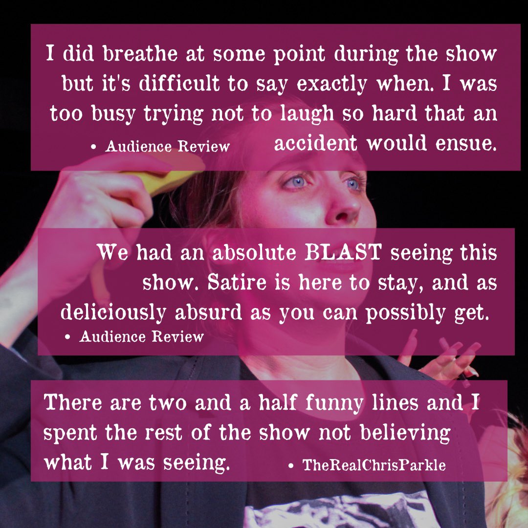 EnemyFringe's tweet photo. We couldn’t agree with you more #realchrisparkle. 

Only two shows left of The Courteous Enemy, grab your tickets now you goblin creatures. 

#edfringe #Edinburgh #FillYerBoots #fringe2023 #spaceuk #absurdism https://t.co/5Z9fRPJ6S5