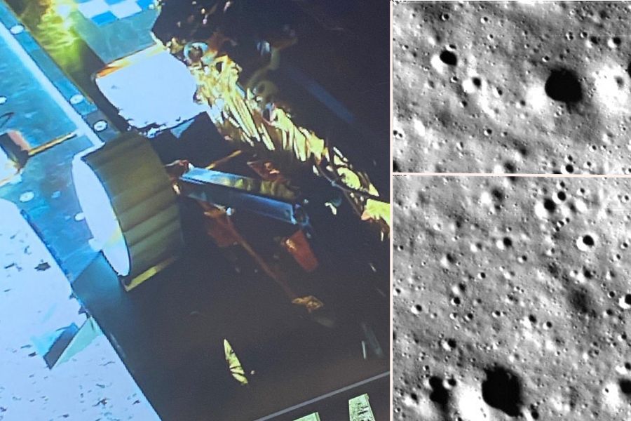 Le prime immagini della missione indiana Chandrayan-3 sulla Luna focus.it/scienza/spazio…