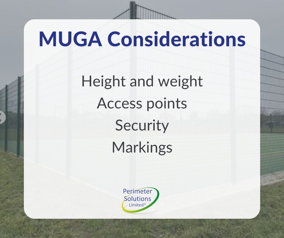 When it comes to MUGA fencing, there are a few key considerations to ensure the facility is well-defined and secure!

In one of our most recent blog posts, we discuss these considerations and some additional tips.👇🏼

perimeter-solutions.co.uk/blog/muga-fenc…

#MUGA #sportsfencing