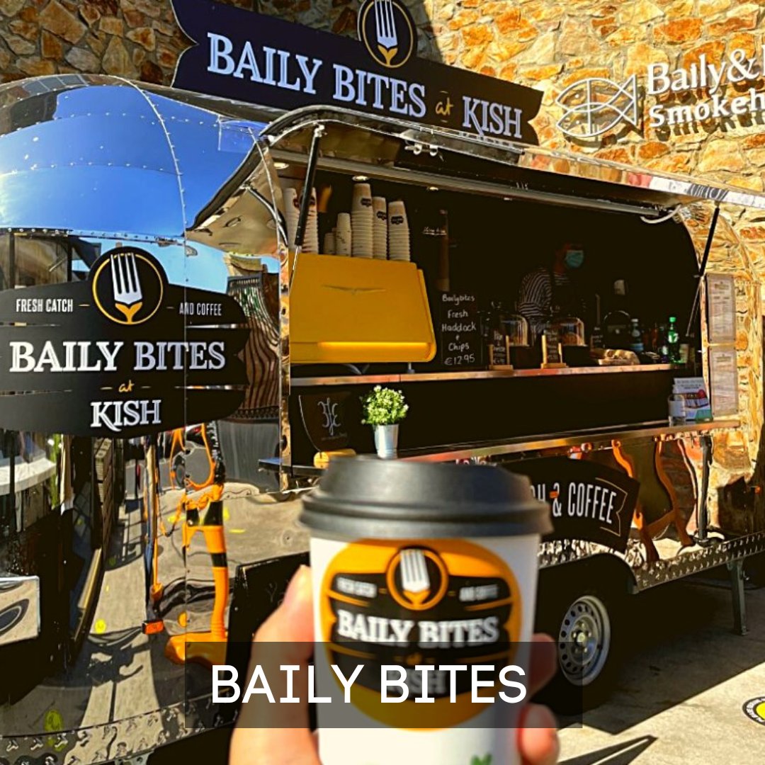 🚚🍔 Introducing the new food truck in town: Baily Bite's! Serving delicious fresh bites 🥪🍦 a From outside the Baily and Kish Smokehouse in Howth, Co. Dublin, and now in locations in Coolock, Bow St., and Avoca, Dunboyne. Experience it for yourself at a location near you! 📍🌟