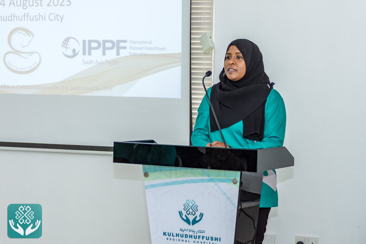 KRHmv's tweet photo. 37 participants including 12 from H.Dh. Health Centers completed the Training to Develop Capacity of the Service Providers on Sexual, Reproductive Health, and Adolescent Health-Friendly Services facilitated by the Assistant Nursing Director at @treetophospital @FFileeshiya, organized jointly by @SHE_Maldives and @KRHmv under @ippfsar . The training covered a wide range of topics related to SRH and Adolescent Health.

@presidencymv