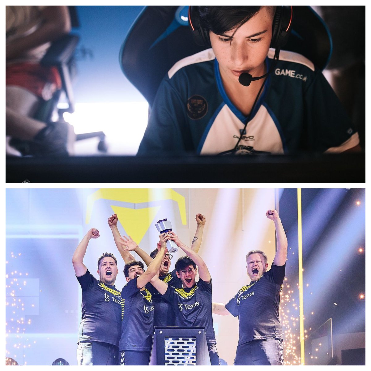AequusClubIL's tweet photo. #CS | In the upper photo: @flameZcsgo is seen playing in our team's uniform at age 15.
In the lower photo: Half a decade later, @flameZcsgo and @SpinxCSGO raise the Major trophy together.

A true inspiration to every Israeli player watching! 🇮🇱🏆🇸🇦 https://t.co/SB0j55fs6S