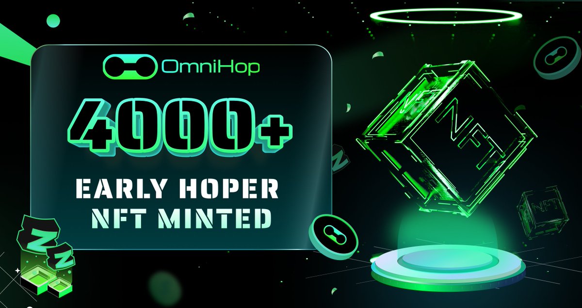 OmniHop ๐ (@omnihop) on Twitter photo ๐๐๐๐๐๐ ๐๐๐๐๐๐๐๐๐๐๐!! ๐๐
Our Early Hoper NFT minting campaign on Zora has reached a remarkable milestone - 4000+ #NFTs have been successfully minted by our dedicated community members! ๐ฅ
Now you can start enjoying the exclusive benefits of a Hoper by claiming ๐๐๐๐๐๐ ๐๐๐๐๐๐๐๐๐๐๐!! ๐๐
Our Early Hoper NFT minting campaign on Zora has reached a remarkable milestone - 4000+ #NFTs have been successfully minted by our dedicated community members! ๐ฅ
Now you can start enjoying the exclusive benefits of a Hoper by claiming