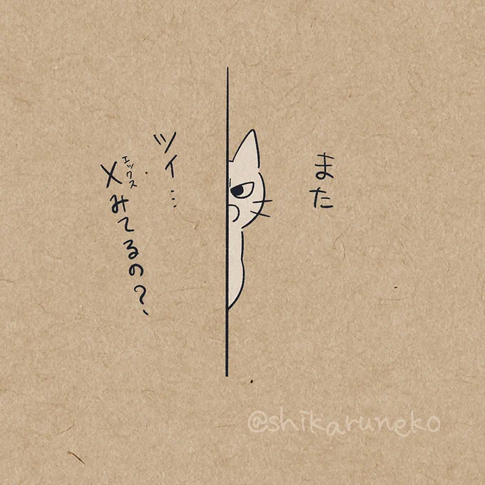 閉じても閉じてもまたXを開いてしまう人を叱ってくれる猫