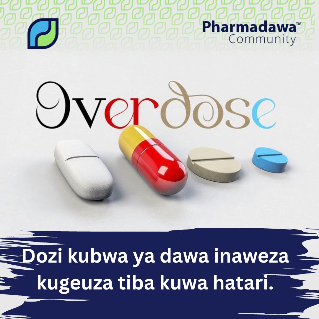 #OVERDOSE 

Kutumia dawa zaidi ya maelekezo ya mfamasia au daktari kunaweza kusababisha madhara makubwa. 

Inaweza kusababisha athari mbaya kwa afya yako, kuingiliana na dawa nyingine unazotumia, au kusababisha mzio. 

#Pharmadawa
#MtuNiAfya