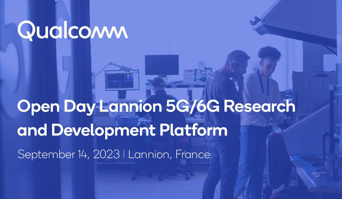 QC_EUPolicy's tweet photo. On September 14, @Qualcomm’s #5G/#6G R&amp;D center in Lannion will become a hub for sharing best practices between leading players in the French connectivity ecosystem 📶. Don’t miss this opportunity and join #TeamQualcomm’s event! https://t.co/r1ni0vfFSu