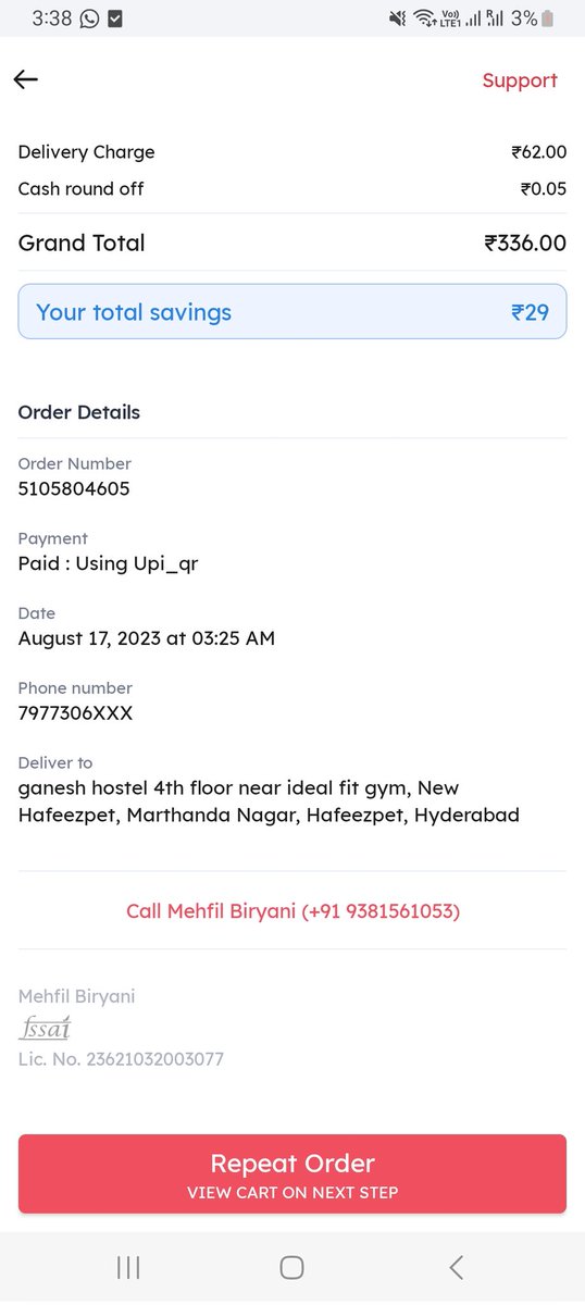 SrikanthGudabo2's tweet photo. @zomato please look into this https://t.co/Y1sjYo9EqD