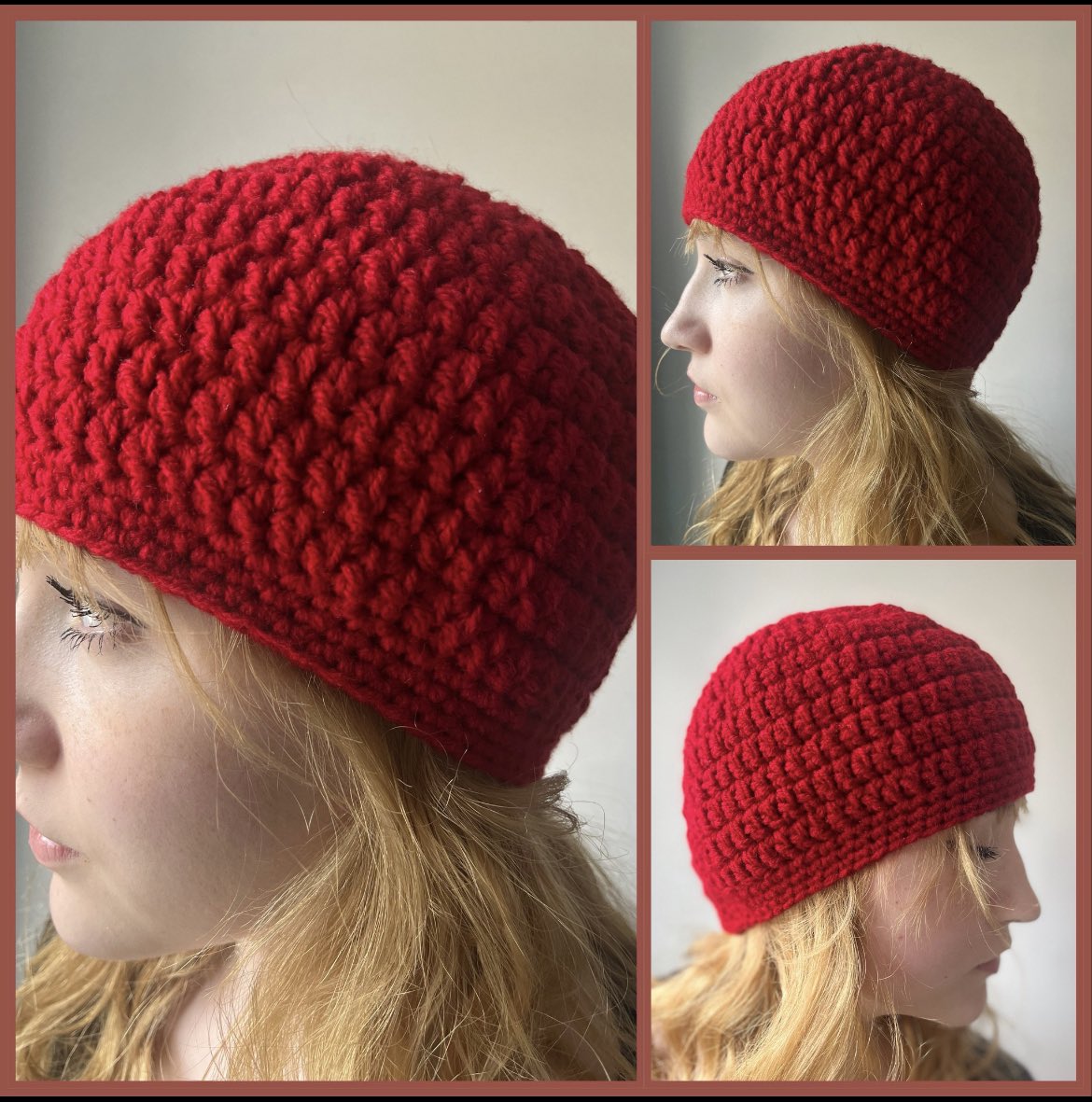 DDCrochetDesign's tweet photo. My Handmade Classic Crochet Red Beanie ❤️
"Scarlet Fever" #handmadegift #classichat #hat #beanie #red #MHHSBD #elevenseshour #crochet #yarn #craftbizparty #wip #shopindie https://t.co/2VG7RO2I2c https://t.co/8QiG4oeCbl