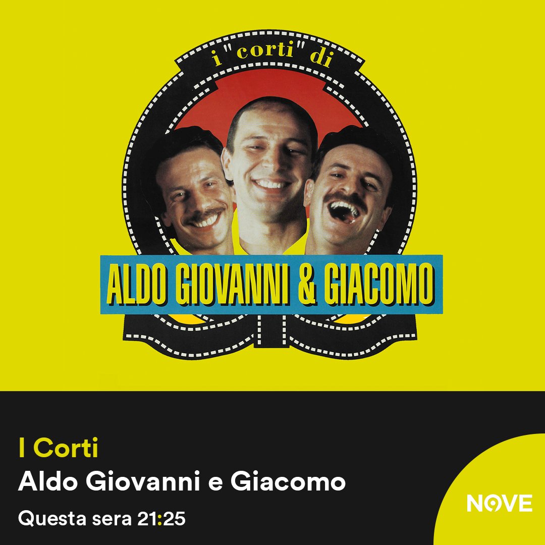 NOVE (@nove) on Twitter photo Il divertente spettacolo teatrale di <a href="/AldoGiovaGiaco/">AldoGiovanni&Giacomo</a> tra battute e gag esilaranti. Con la partecipazione di Marina Massironi.
#ICorti di Aldo Giovanni e Giacomo - questa sera alle 21:25 sul #NOVE Il divertente spettacolo teatrale di <a href="/AldoGiovaGiaco/">AldoGiovanni&Giacomo</a> tra battute e gag esilaranti. Con la partecipazione di Marina Massironi.
#ICorti di Aldo Giovanni e Giacomo - questa sera alle 21:25 sul #NOVE