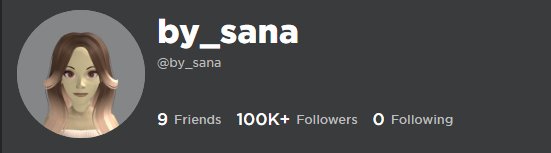 MISANABR's tweet photo. 🗞️| Sana ultrapassou 100 mil seguidores no Roblox, se tornando a primeira artista feminina a atingir a marca na história do Roblox!

Ela continua sendo a artista feminina mais seguida e a 2° artista no geral mais seguida no Roblox.

#SANA #사나 #TWICE #트와이스 @JYPETWICE https://t.co/H4VBgHZH6b