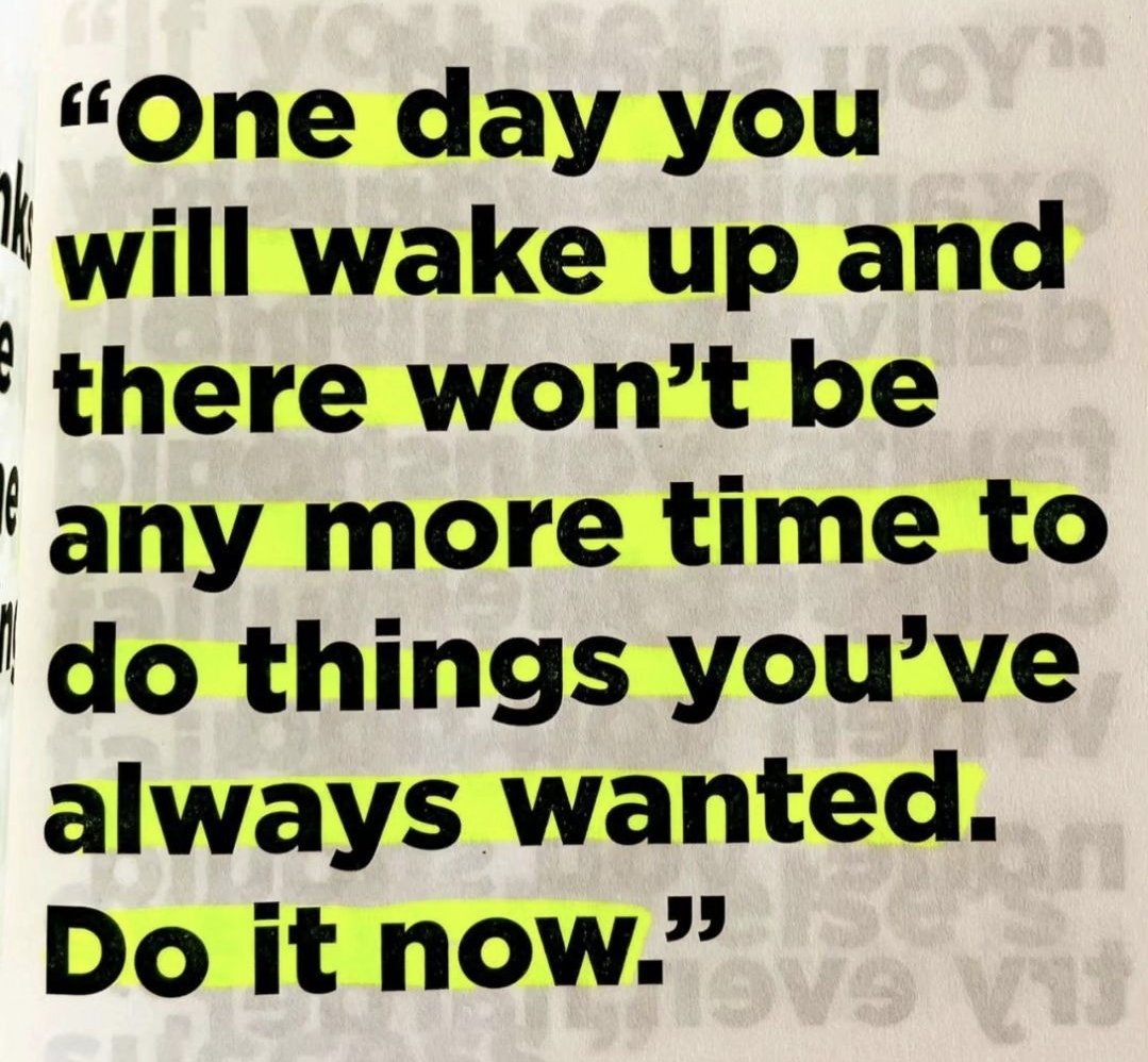 Do it now don't wait....