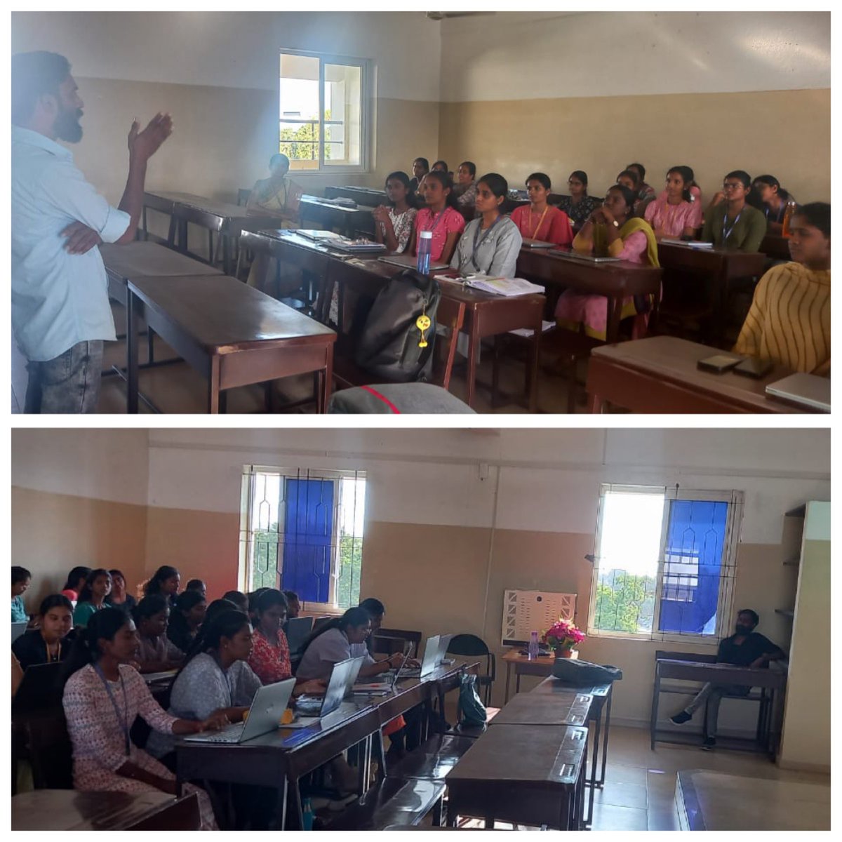 jaiprakash_7k's tweet image. Picture taken 2 days ago, when I was taking #Python and #web_developing class at #Krishnammal_College.