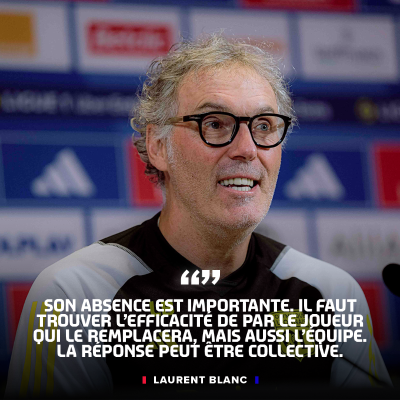 OL's tweet photo. 🗨 Notre coach Laurent Blanc évoque l'absence d'Alex Lacazette pour débuter sa conférence de presse avant notre déplacement à Nice ce dimanche 🔴🔵

En direct sur @OLPLAY_Officiel ⏯

#OGCNOL