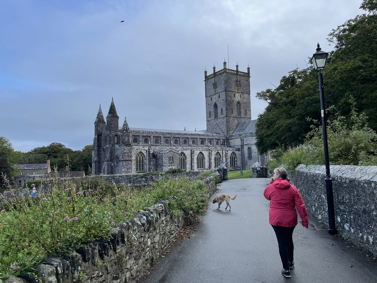 ACPCarnegie's tweet photo. Back in St David’s, came 2018 as part of @NavigatorsFaith
Somewhere of great spiritual calm and the interior floor always makes be grin

Photo struggles to show it but the floor rises considerably on a steep slope, you stride up from low church to high church 
😊🙏

#Wales https://t.co/h1hlUaCtnT