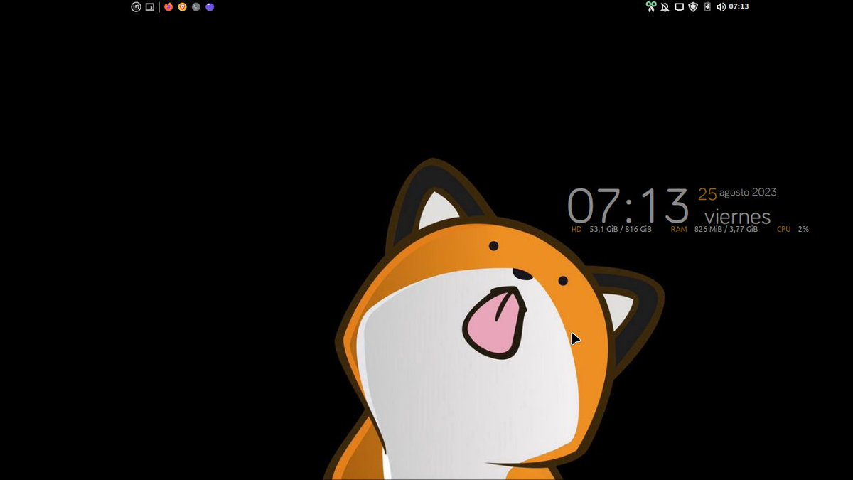 pbiloni's tweet image. Al que madruga linux lo ayuda tempranito por la mañana #ViernesDeEscritorio en
@Linux_Mint 21.2 victoria xfce    #Linux