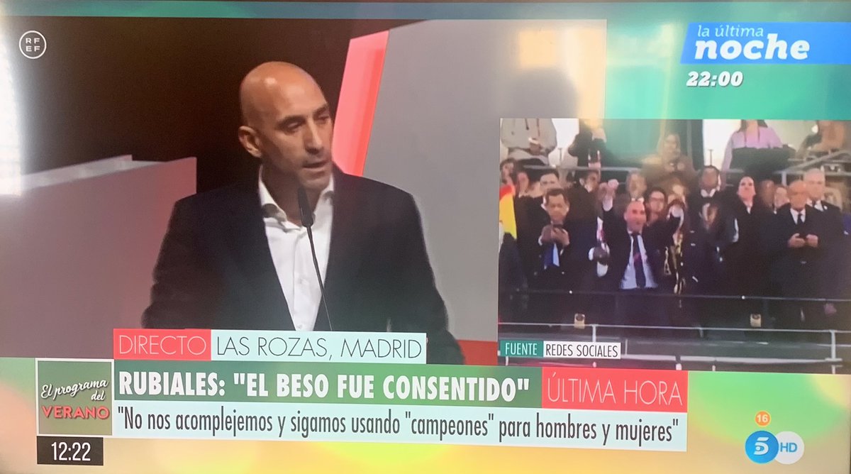 A Rubiales sólo le falta el palillo en la boca.

Qué vergüenza de discurso machista y casposo.
