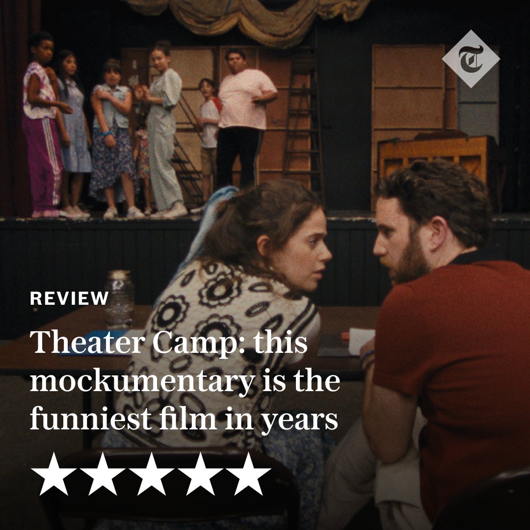 🎥'This sparkling comedy about a children’s drama club lampoons its subjects with such affection, it leaves you loving them even more. At times, I helplessly slid out of my seat with laughter,' writes @robbiereviews.

Read our 5 ⭐️ review of Theater Camp👇
telegraph.co.uk/films/0/theate…