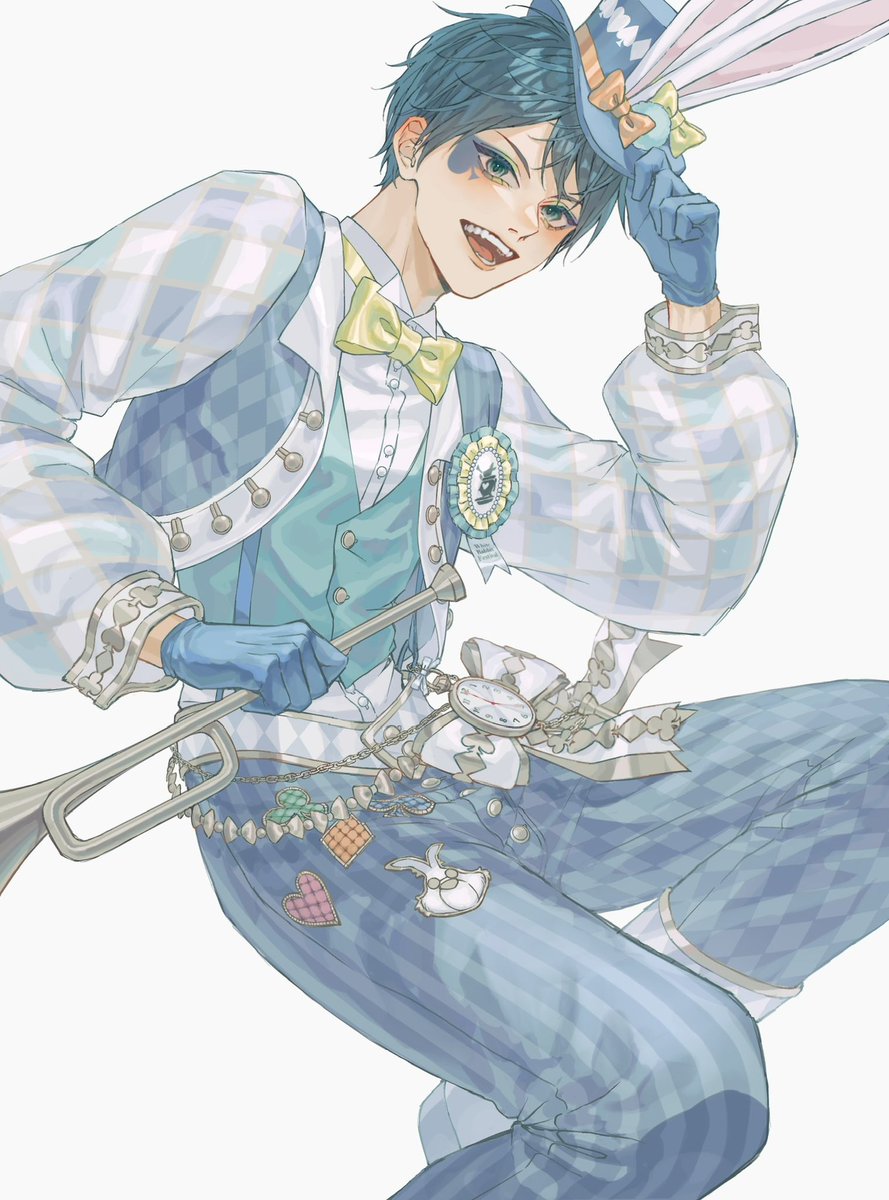 #ツイステファンアート 
今更ながら🐇♠️