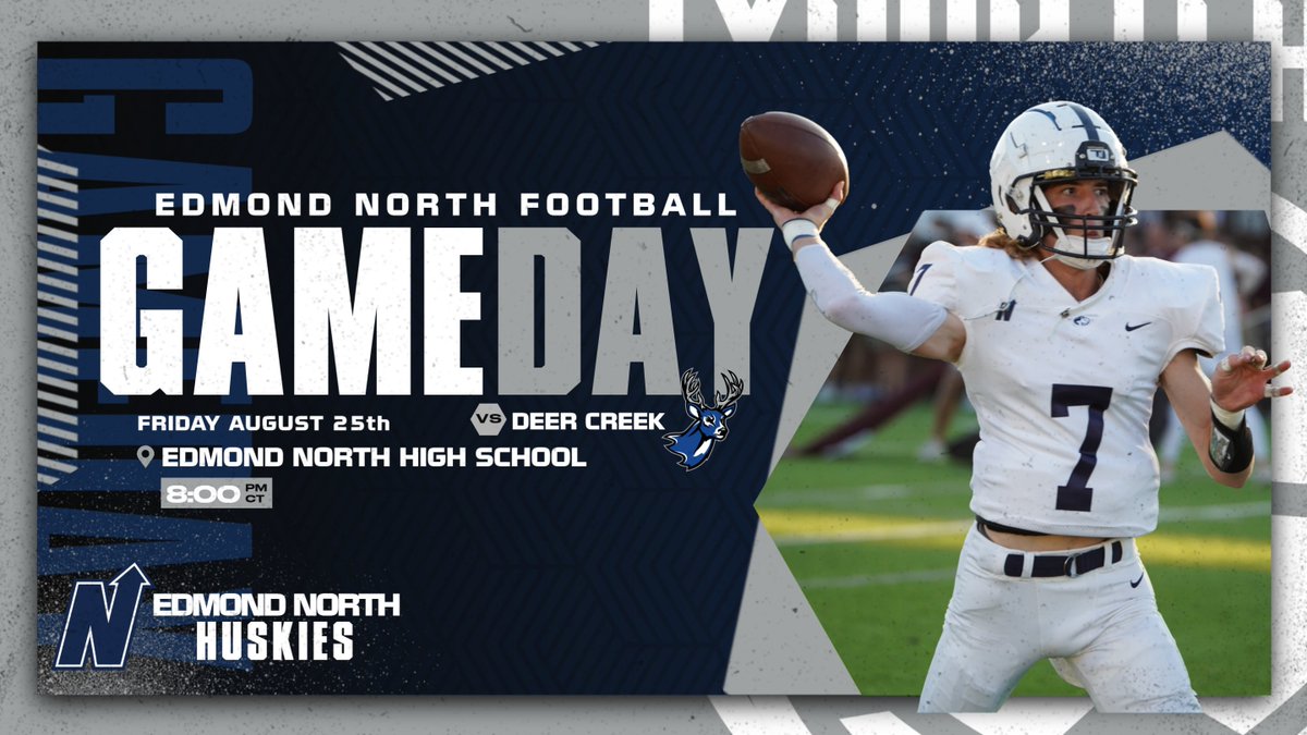 Edmond North Athletics (@north_edmond) on Twitter photo Edmond North Football kicks off the regular season tonight when they host the Deer Creek Antlers at Husky Stadium!  Kickoff set for 8:00 PM!  #HuskyNation #uN1ty Edmond North Football kicks off the regular season tonight when they host the Deer Creek Antlers at Husky Stadium!  Kickoff set for 8:00 PM!  #HuskyNation #uN1ty