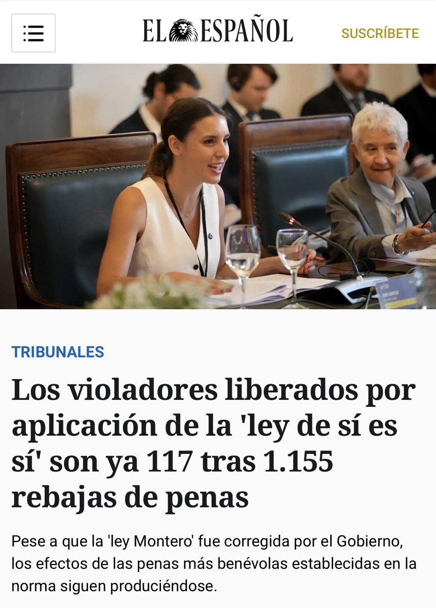 xbaezza's tweet photo. @IreneMontero 🫡 La intención era buena pero salió como el culo.

👉 Este tipo de leyes hay que tenerlas muy bien estudiadas y estructuradas que si no luego vienen los problemas. https://t.co/aNo77i1pLC