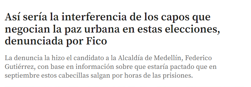 maxgilr's tweet photo. Es increíble comprobar lo bajo que puede llegar @elcolombiano en su propósito de manipular para divulgar denuncias sin fundamento, usar al gobierno nacional como amenaza y presentar sus preferencias electorales como información. Lástima, perdieron la poca credibilidad restante https://t.co/mrwwJymqRj