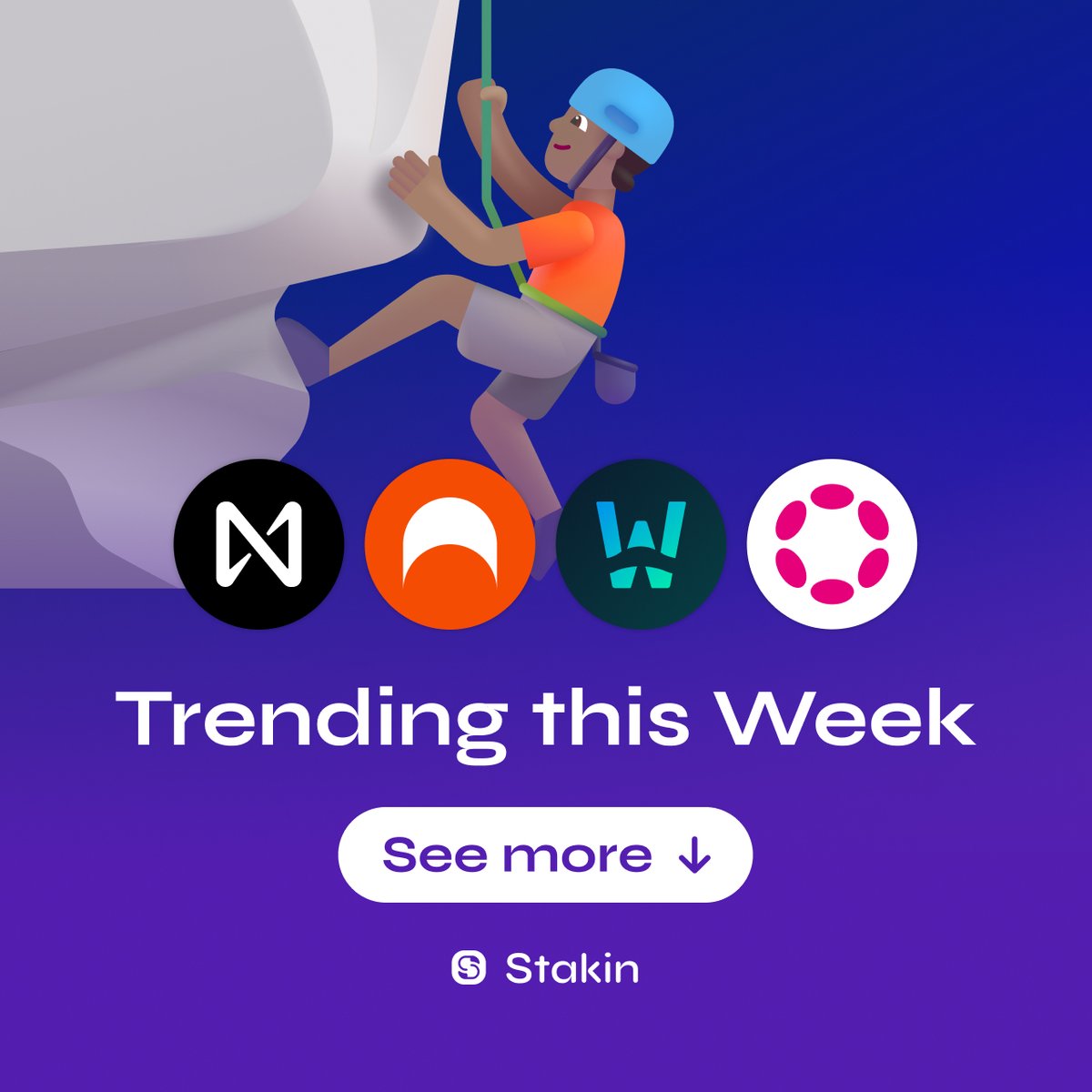 StakinOfficial's tweet photo. 🔥 It's time for trending topics #blockchain fans! 

This week ⬇️

🌟 @Ledger integrates #NEARProtocol  
🌟 @archwayHQ  Mainnet missions &amp; tracking on @DefiLlama 
🌟@StaFi_Protocol integrates DVT for rETH on Testnet
🌟 @circle is bringing $USDC to @Polkadot https://t.co/9aQPCByia1