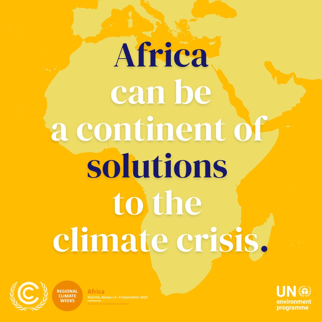 Africa can be a continent of solutions to the #ClimateCrisis. Join us at #AfricaClimateWeek2023 to explore ways to advance #ClimateAction with in-depth discussions on energy, infrastructure, food, and health. unep.org/events/confere…