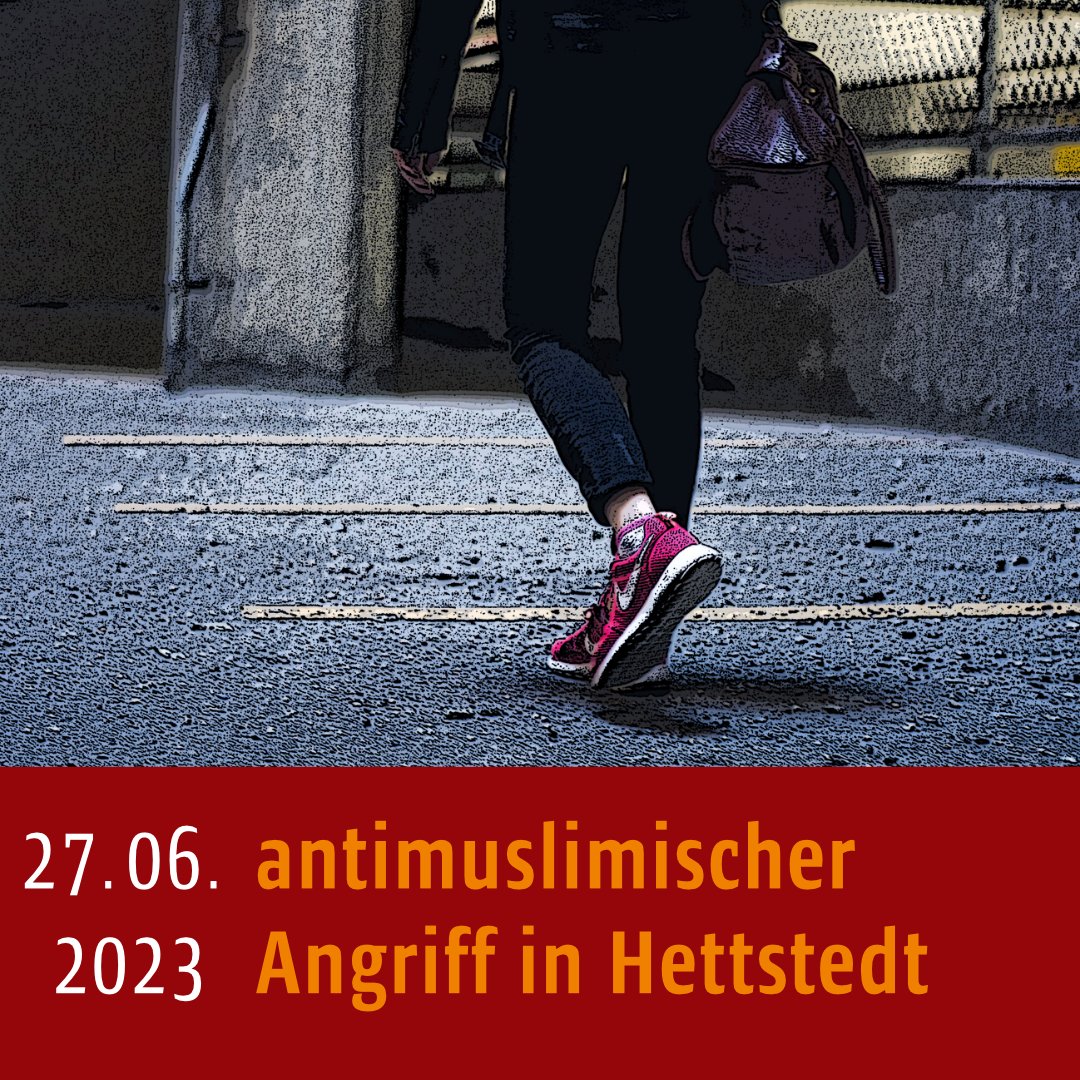opferberatung's tweet photo. Am 27. Juni 2023 wird in #Hettstedt ein Mädchen aus Syrien von einem unbekannten Jugendlichen aufgefordert, ihr Kopftuch abzulegen und körperlich angegriffen. Weitere Details im Thread (Achtung: Schilderung von Gewalt). #RechteGewalt #SachsenAnhalt https://t.co/ijPKmnOuXF