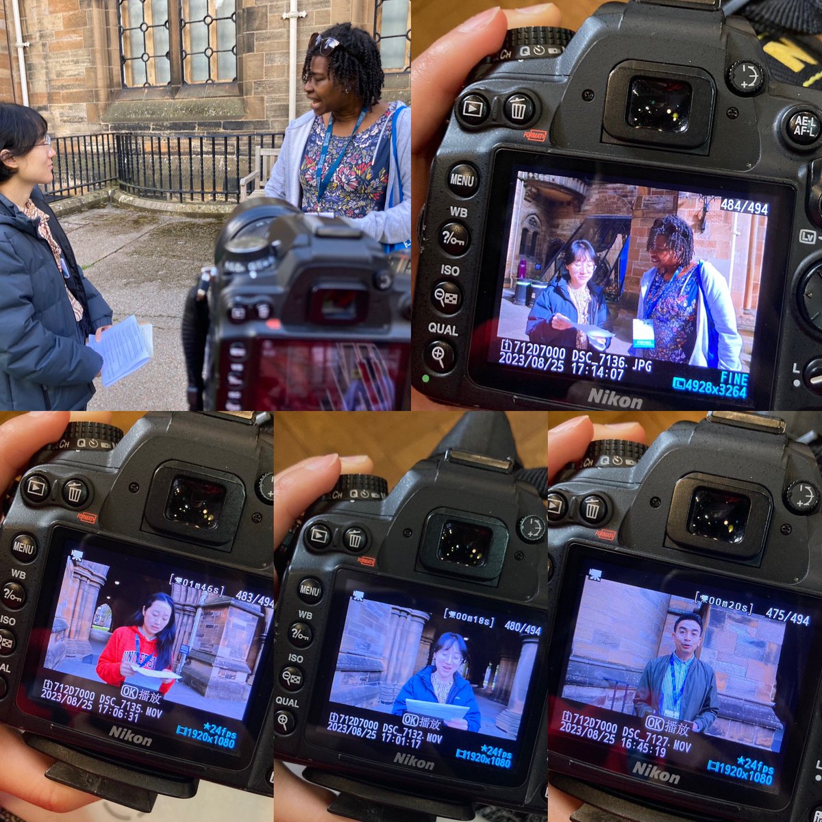 My Friday #ECER2023 morning starts from making short SERA-ECER (<a href="/SERA_ECR/">SERA Early Career Researchers Network</a> ) videos with <a href="/neezalarrashid/">Azneezal Ar Rashid</a> (from 🇲🇾 ) to <a href="/dai_qiao/">Qiao Dai 代乔</a> (my fellow organiser) and myself. 

We end each interview by asking a question to future interviews:

I asked: 
Have you made any new friends at ECER?