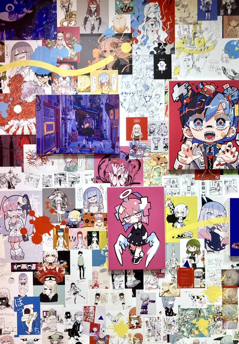 寺田てらさんの個展に行ってきました視界いっぱいにかわいいがたっぷりでずっとここいたくなる…今日行けてよかったです!!!! #寺田てら個展 