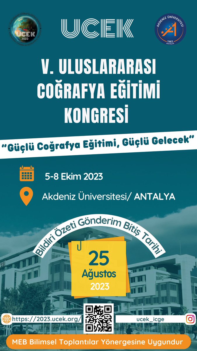 Uluslararası Coğrafya Eğitimi Kongresi tweet media