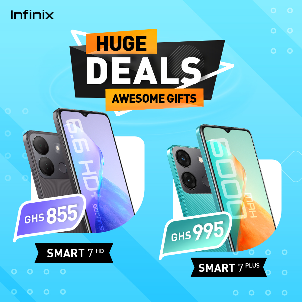 InfinixGhana's tweet image. Irresistible Offer 🤩 Seize the opportunity to own the extraordinary Hot 30i, Smart 7Plus, and Smart 7HD this month at an unbeatable discount. Don't hesitate, hurry and get yours today while stock lasts! #HugeDealsAwesomeGifts #AugustPromo