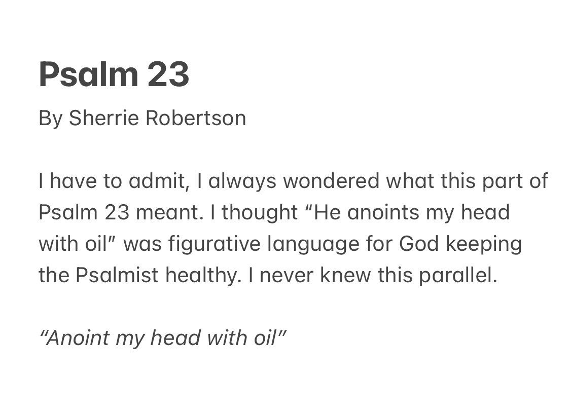 ByAyokunu's tweet photo. Ever wondered what the “anoint my head with oil” meant in pslam 23 👇🏾 👇🏾 https://t.co/XlUzm79Yii