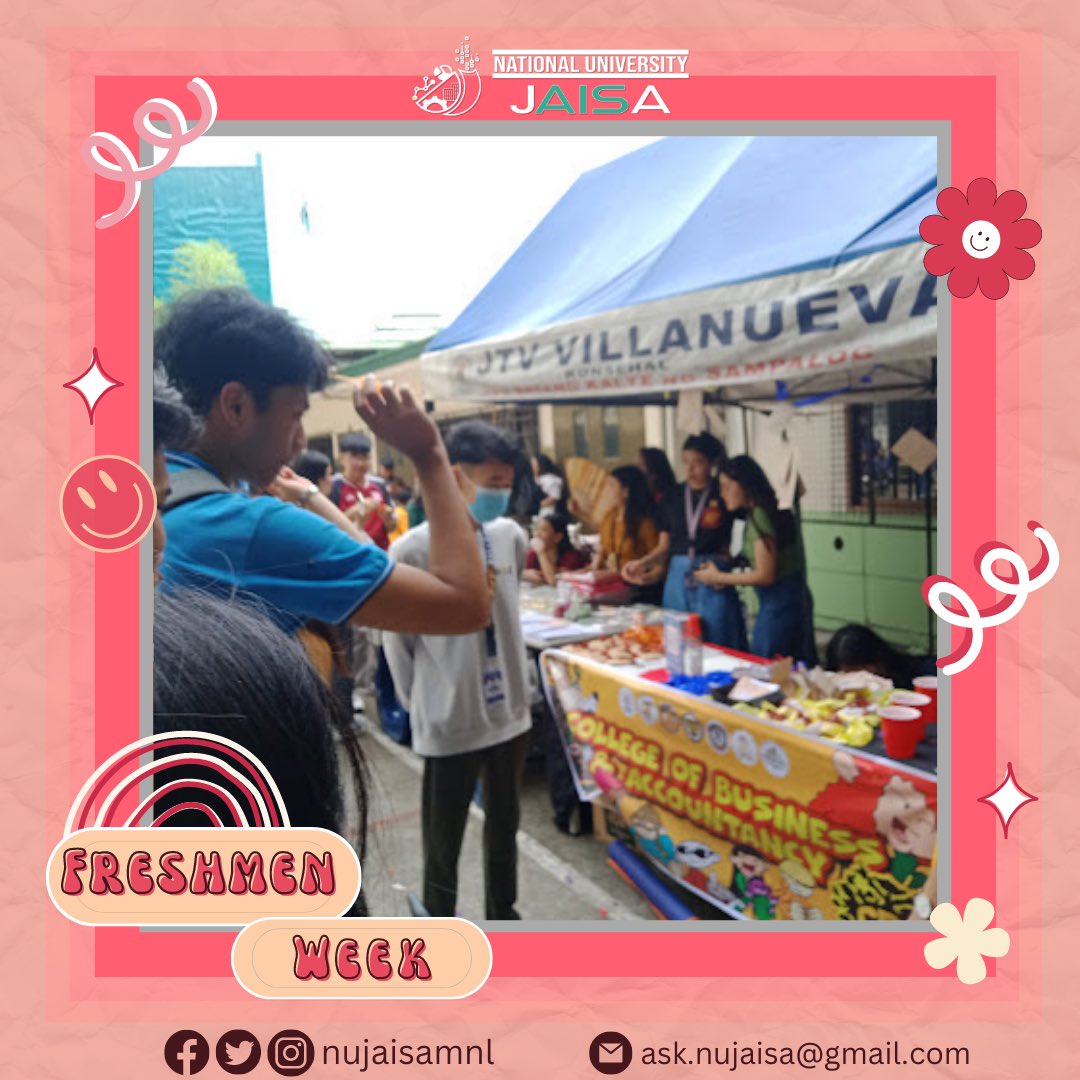 nujaisamnl's tweet photo. NUJAISA would like to thank everyone who joined our booth and enjoyed the mini games we prepared. Take a look back at some of the memorable moments during the Freshies Week.
#FreshiesWeek2023 #NUbies #NUJeans2023 #NUJaisa2023 #AISCEND https://t.co/Wd7T6Bk3j3