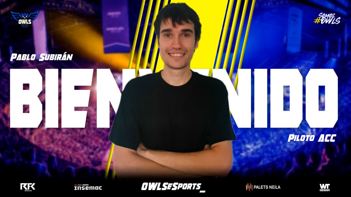 OWLS eSports 🦉🇪🇦 (@owlsesports_) on Twitter photo Seguimos reforzando la sección ACC!
Se une al nido <a href="/RotaryForce9k/">Pablo Subiran</a> ! 🦉
Pablo ha competido desde el 2017, hasta el 2020 en AC (circuito)
Desde el 2020 hasta ahora por libre compitiendo en:
Ac mod circuito
Ac mod rally
Ac mod drift
ACC resistencia
Bienvenido!! Seguimos reforzando la sección ACC!
Se une al nido <a href="/RotaryForce9k/">Pablo Subiran</a> ! 🦉
Pablo ha competido desde el 2017, hasta el 2020 en AC (circuito)
Desde el 2020 hasta ahora por libre compitiendo en:
Ac mod circuito
Ac mod rally
Ac mod drift
ACC resistencia
Bienvenido!!