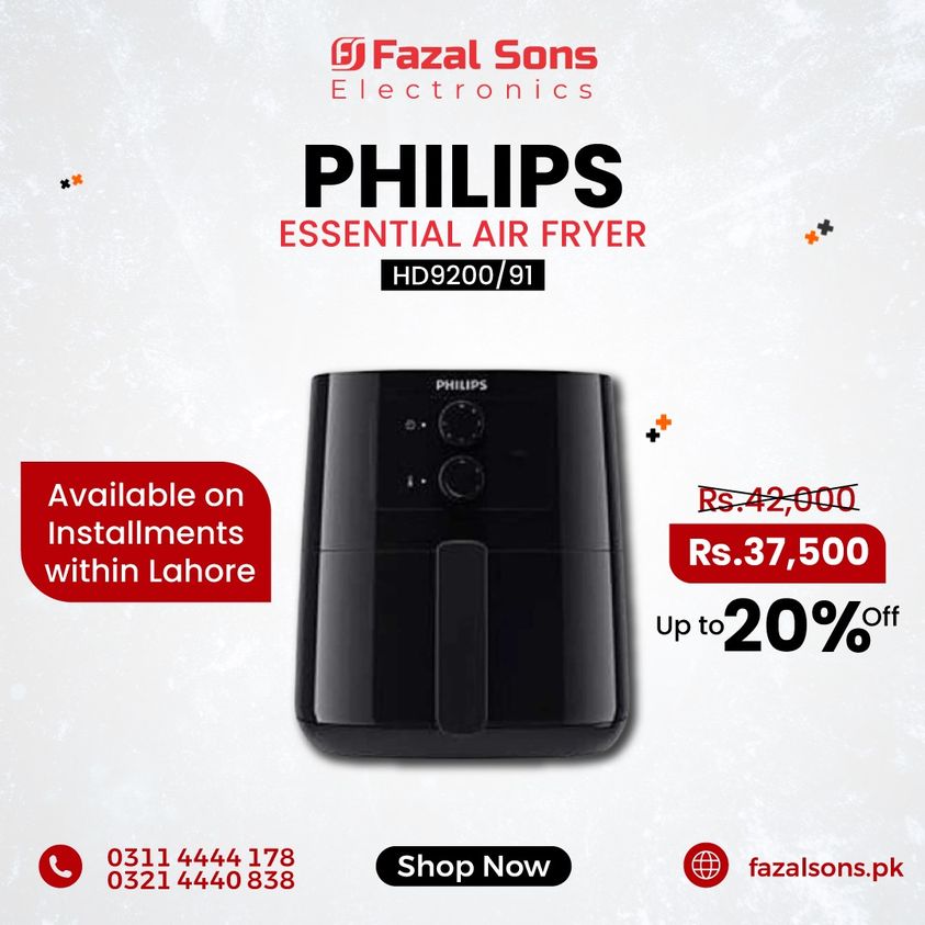 fazalsonslahore's tweet image. Delight in guilt-free indulgence with our 𝐏𝐡𝐢𝐥𝐥𝐢𝐩𝐬 𝐀𝐢𝐫 𝐅𝐫𝐲𝐞𝐫! Crispy, delicious, healthier eats are just a button away. Elevate your cooking game with the magic of air frying, available now at 𝐅𝐚𝐳𝐚𝐥 𝐒𝐨𝐧𝐬 𝐄𝐥𝐞𝐜𝐭𝐫𝐨𝐧𝐢𝐜𝐬
#Fazalsons #homeappliances