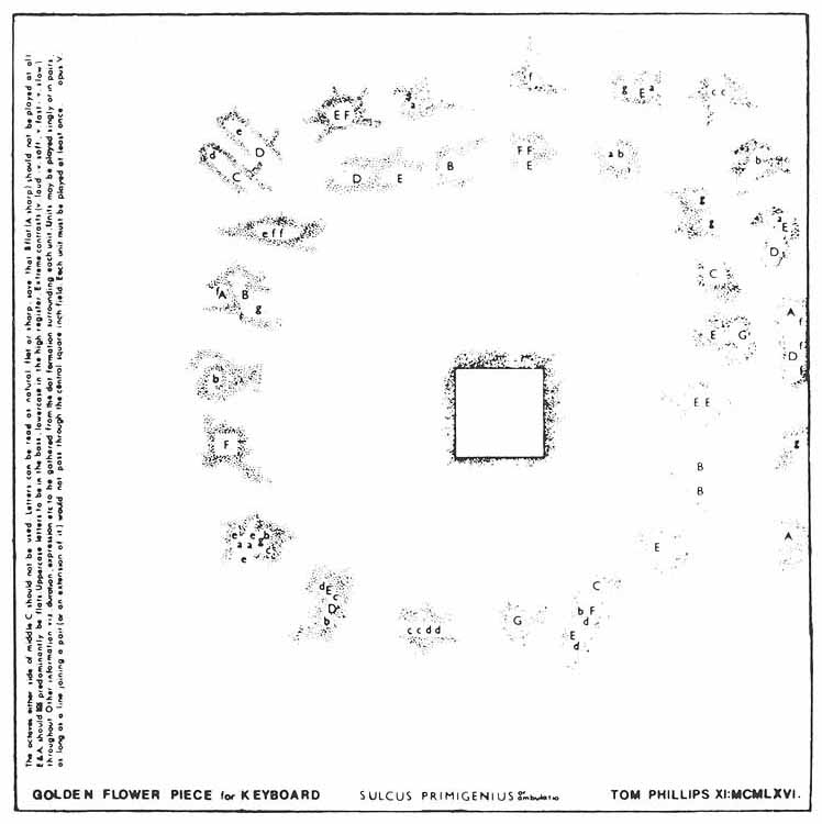 notationart's tweet image. Various music scores of Tom Phillips (1937-2022)