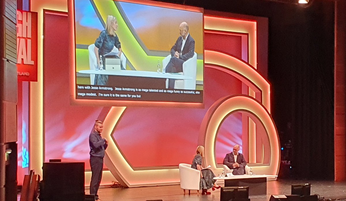 The great Jesse Armstrong talking to Marina Hyde at #EdTVFest. On The Thick of It: 'People sort of like Malcolm Tucker. That wasn't the intention... As a writer you have to say that's on you. If you like Malcolm Tucker that's your fault not mine.'