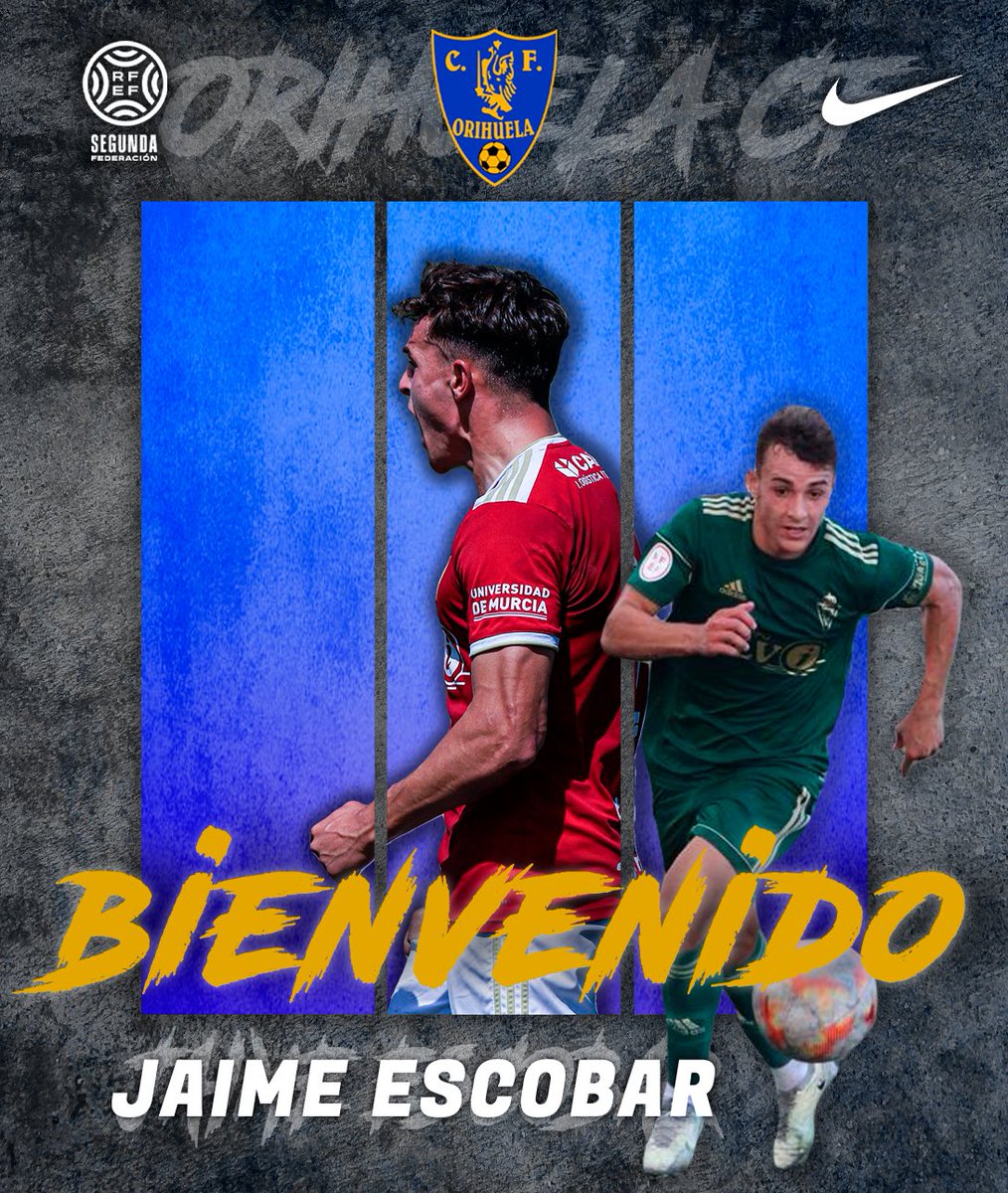 🦂 ¡Jaime Escobar es escorpión!

ℹ️ El lateral de Mazarrón llega cedido por el <a href="/realmurciacfsad/">Real Murcia CF</a>. 

¡Bienvenido, <a href="/jaaimeescobar/">Jaime</a>!  💛💙