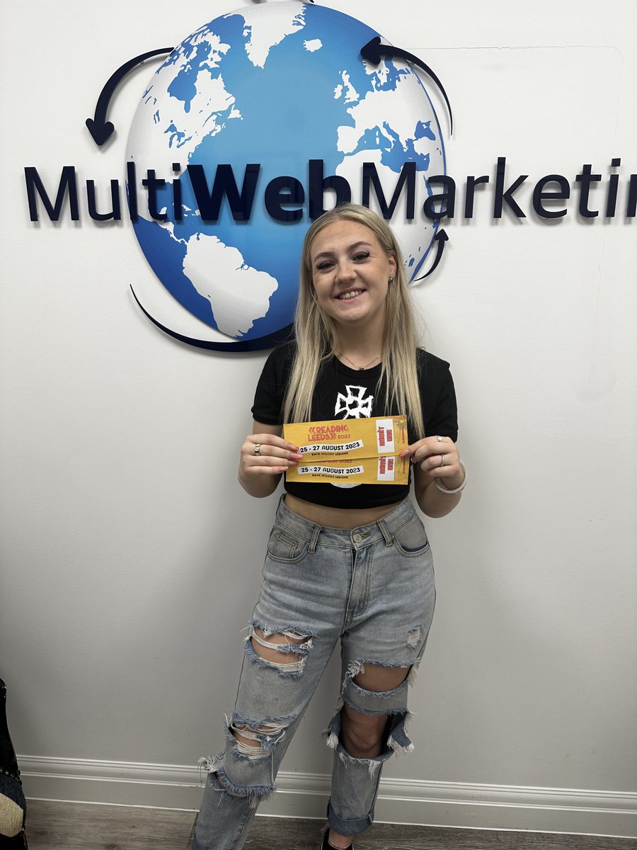 MultiWMarketing's tweet image. Congratulations to Freya who won our Leeds festival tickets earlier in the year at our @AskernMF competition!
Freya said "I'm feeling lucky to have won the Saturday tickets and really looking to see Sam Fender and Tion Wayne!"
Have the best time! 🎶🎤🎸
#digitalagency