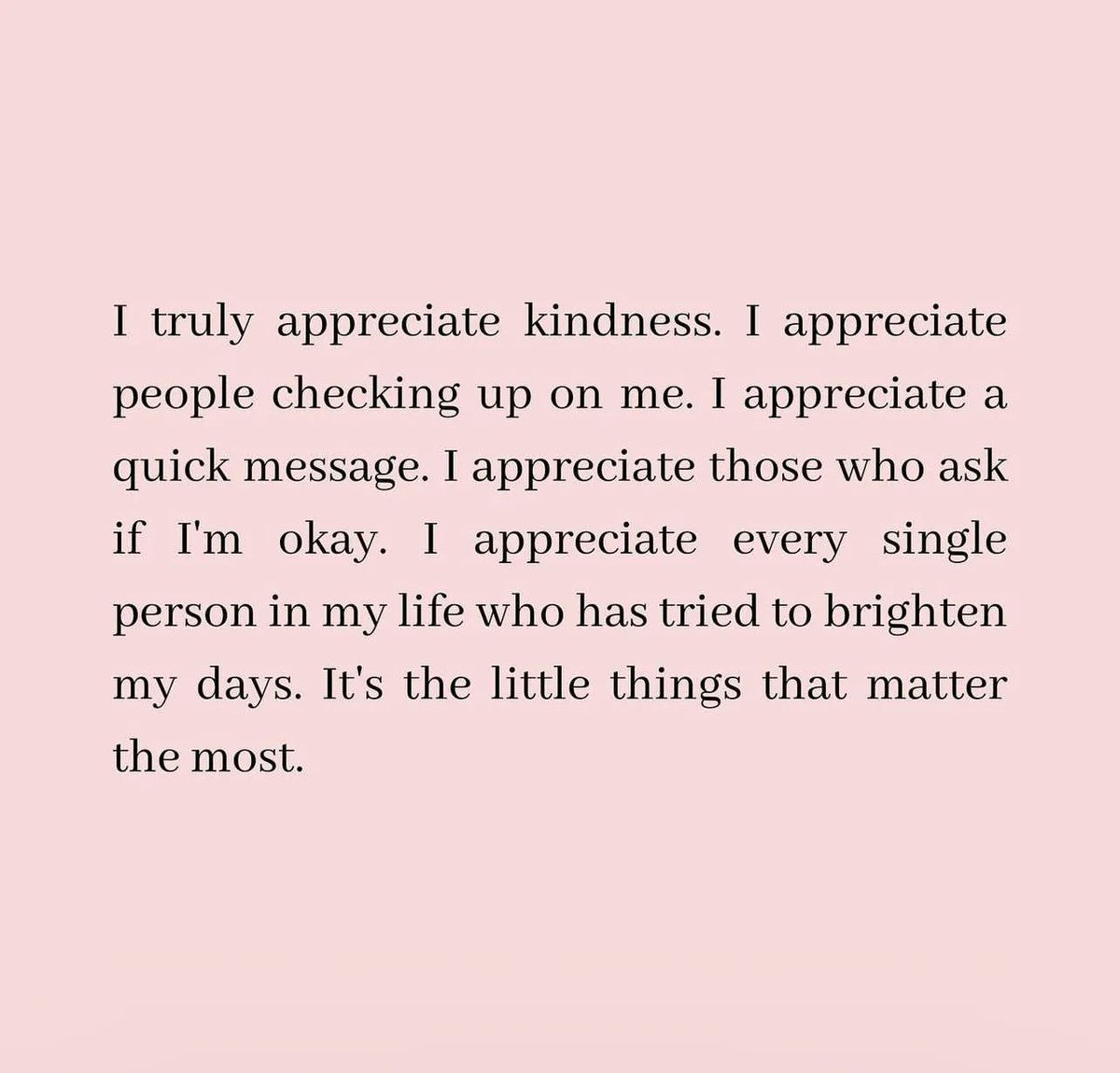 it’s the little things..