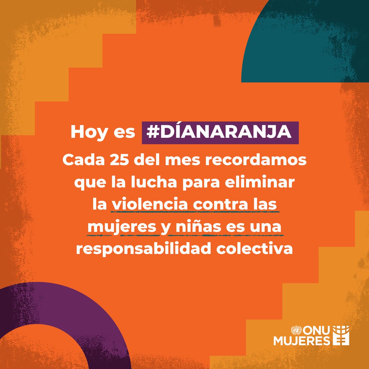 🟠✋ El #DíaNaranja nos llama a la acción contra la violencia de género. Hoy y todos los días, digamos NO a la violencia hacia mujeres y niñas.
