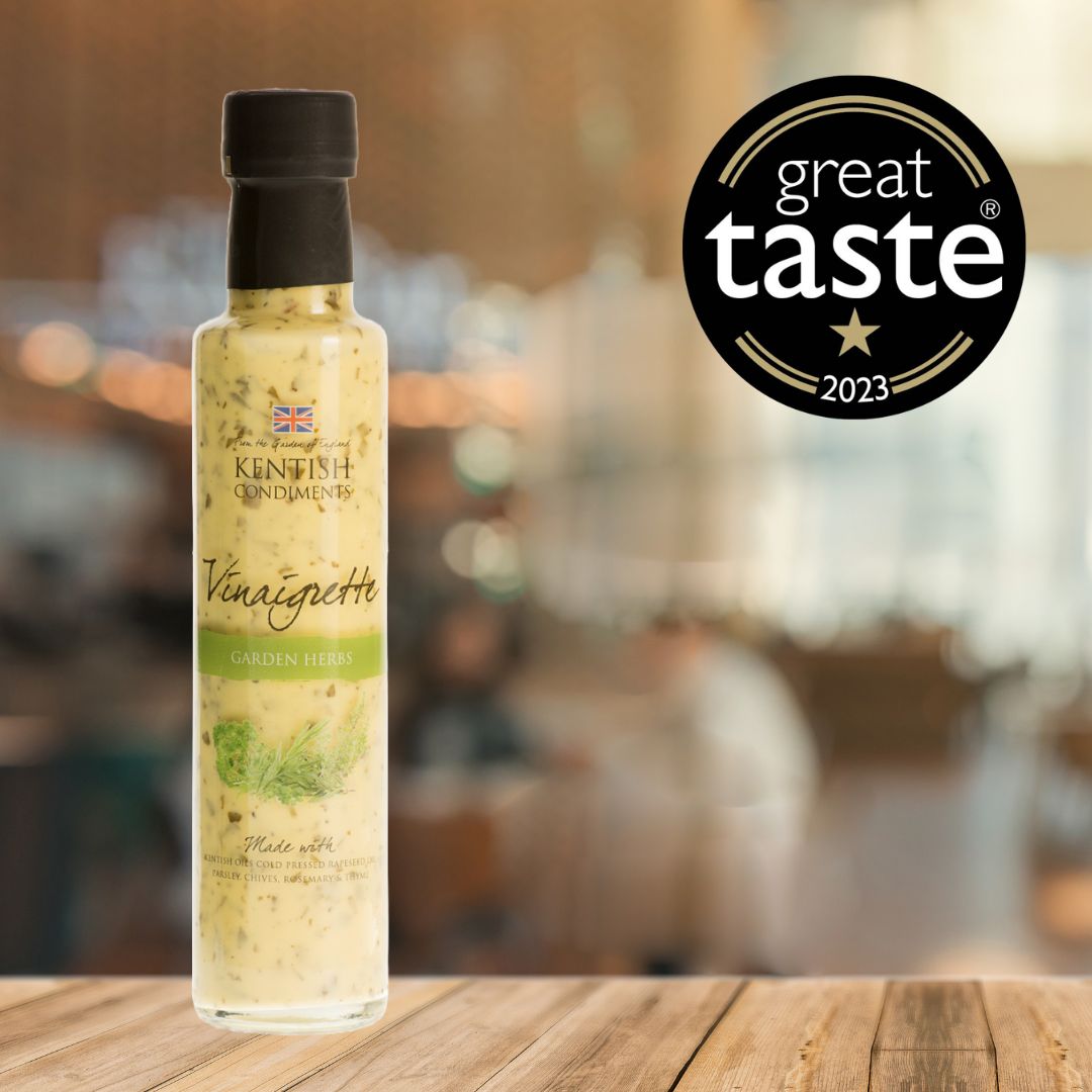 <a href="/KentishOils/">Kentish Oils</a> and Condiments has received two wins in the recent Guild of Fine Food Great Taste Awards; being awarded 1 Star for their Rapeseed Oil blended with Garlic &amp; Herbs and 1 Star for their Garden Herbs Vinaigrette

Head to the website for more news: producedinkent.co.uk/news
