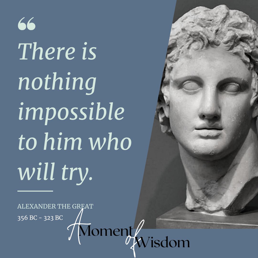 Perhaps not always true, but if you don't try, you will always fail.

#AlexanderTheGreat
#NothingImpossible
#NeverGiveUp
#TryAndSucceed
#BelieveInYourself
#AchieveTheImpossible
#Determination
#MotivationMonday
#SuccessMindset
#Perseverance
#PositiveAttitude
#OvercomeChallenges