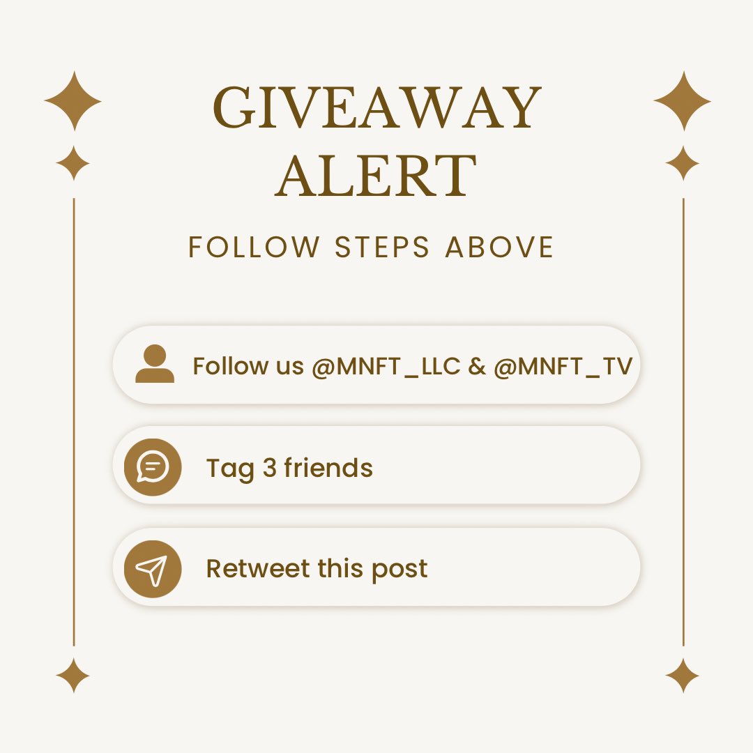 MNFT_LLC's tweet photo. 🎉 #Giveaway Alert! 🎉

Ready to be part of the digital revolution? Win a FREE Digital Access Pass to the MNFT NOLA Digital Economy Expo! 🚀

To enter:

1. Follow @MNFT_LLC &amp; @MNFT_TV
2. Retweet this post
3. Tag 3 friends

Don’t miss out - 2 Digital Access Passes up for grabs! https://t.co/KQSbm26wuV